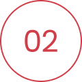 Black background with red number 02