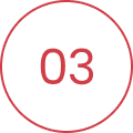 Black background with red number three circle